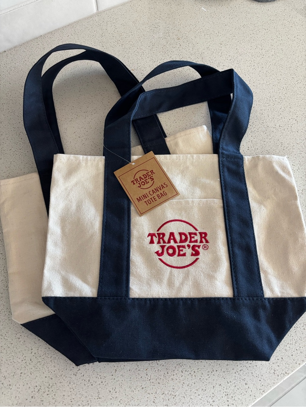 Trader Joe’s Mini Canvas Tote Bag (Set of 2)